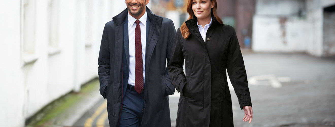 Direct Business Wear | Black Formal Raincoat