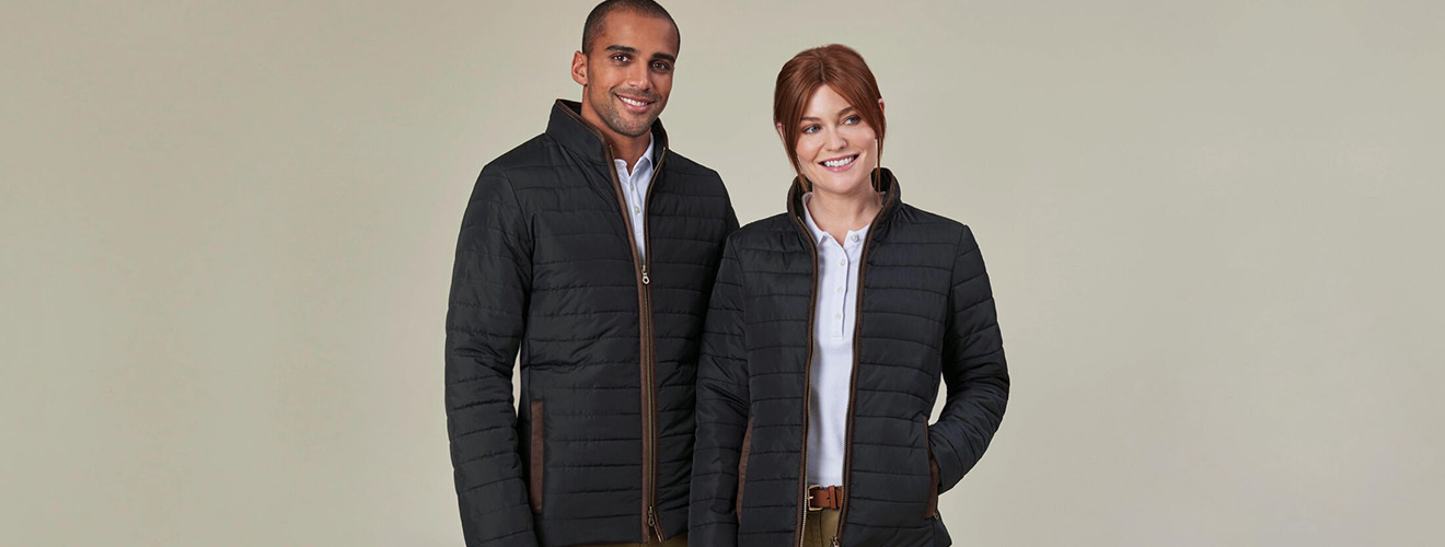 Direct Business Wear | Black Quilted Jacket for Work
