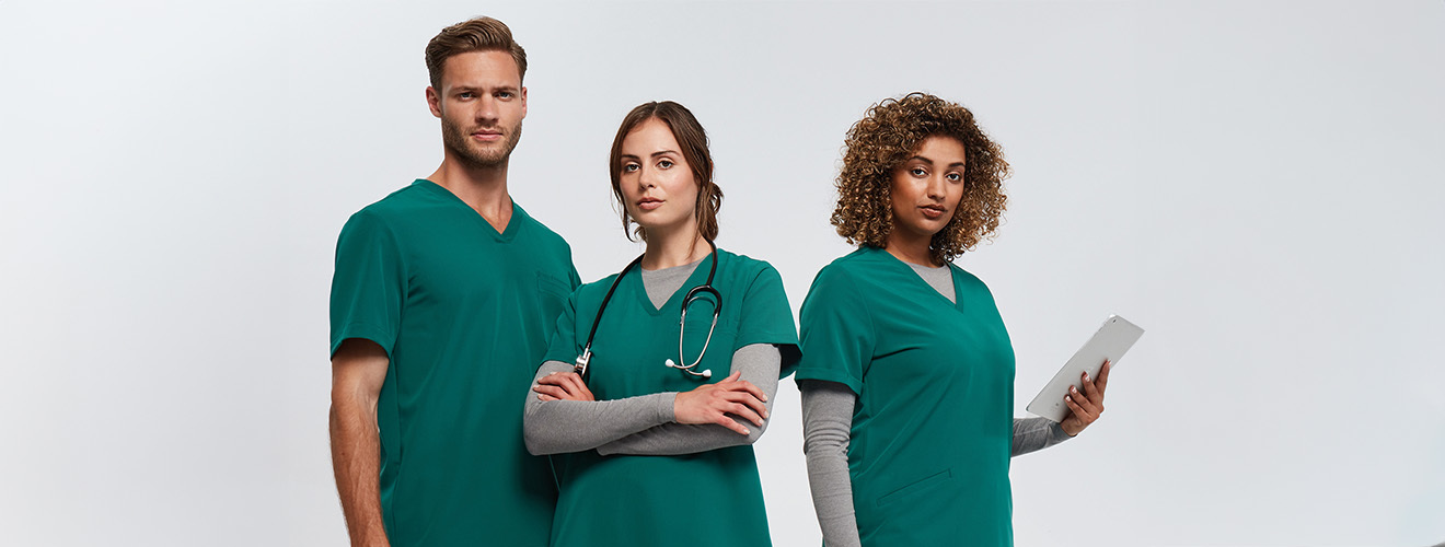 Direct Business Wear | Green Scrubs for Healthcare Staff
